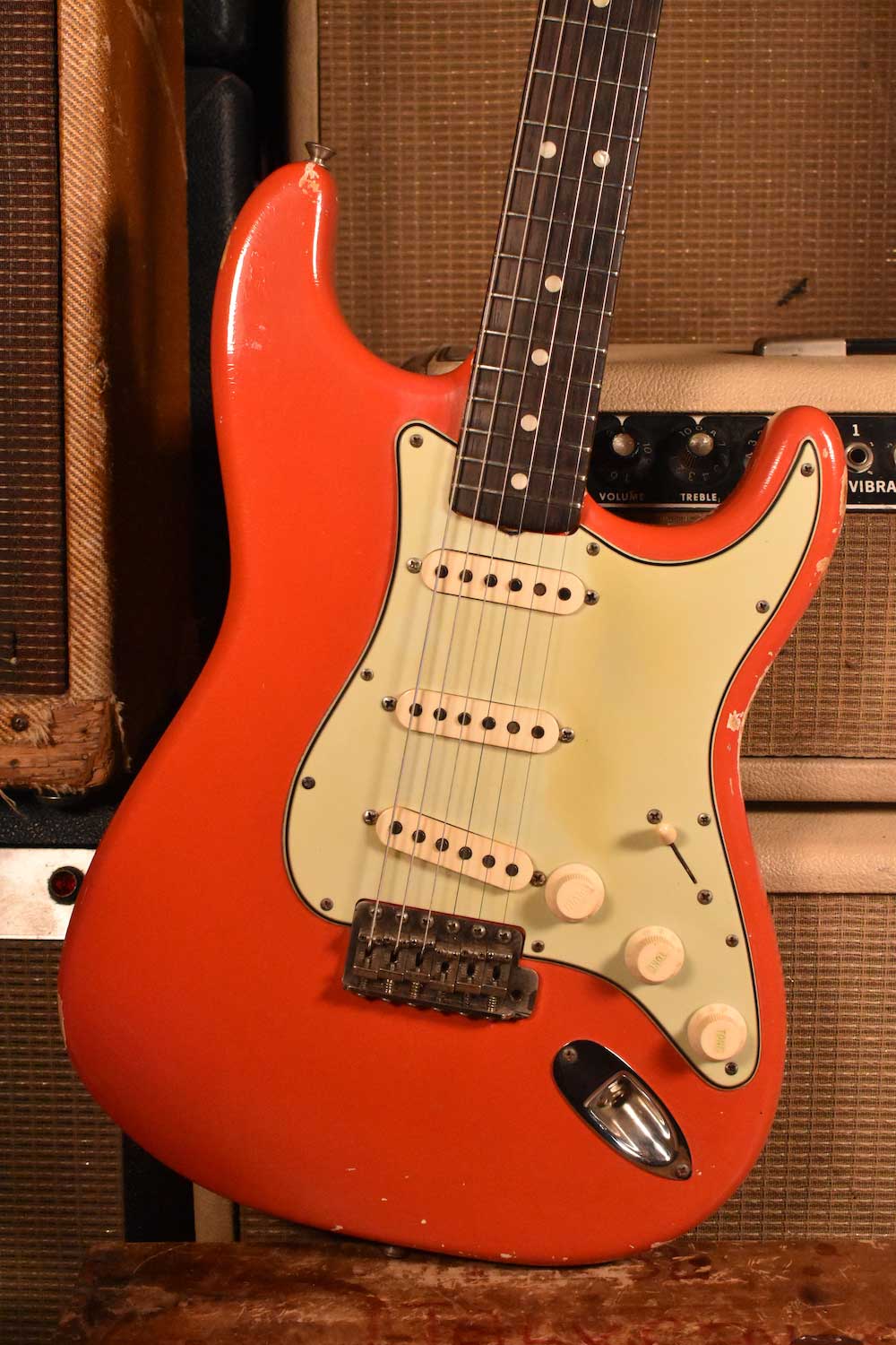 1965 Fender Stratocaster Fiesta Red - Serial: L86505 - Cesco's 
