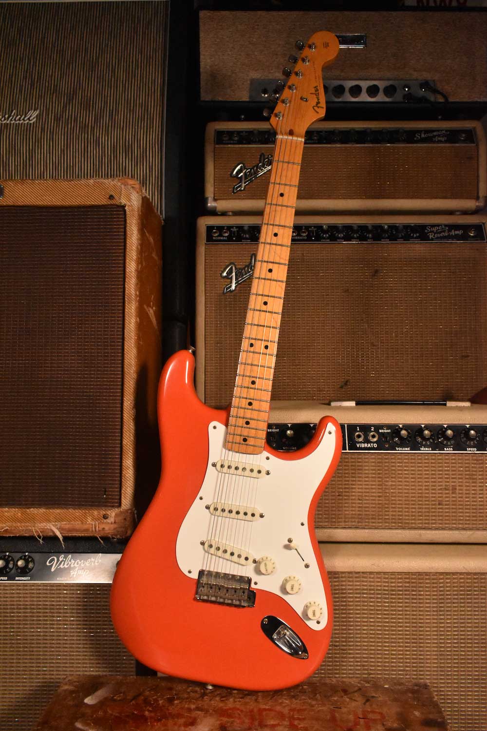 1984 Fender Stratocaster Fiesta Red - Serial: V011137 - Cesco's 